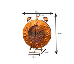 Garden Clock Hanging Bird Feeder - Copper Effect - thumbnail 9