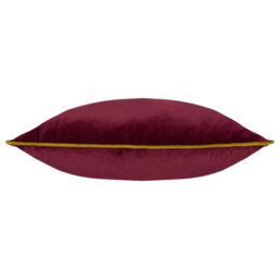 furn. Furn Meridian Velvet Feather Filled Cushion, Maroon/moss, 45 X 45Cm - thumbnail 2