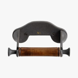 Toilet Roll Holder Wall Mounted Cast Iron Toilet Paper Holder For Bathroom Plain Antique - thumbnail 3