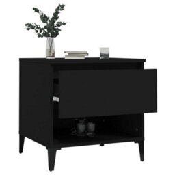 Vidaxl Side Tables 2 Pcs Black 50X46X50 Cm Engineered Wood - thumbnail 5