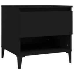 Vidaxl Side Tables 2 Pcs Black 50X46X50 Cm Engineered Wood - thumbnail 6