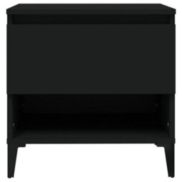 Vidaxl Side Tables 2 Pcs Black 50X46X50 Cm Engineered Wood - thumbnail 7