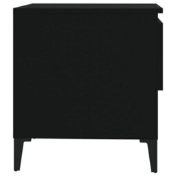 Vidaxl Side Tables 2 Pcs Black 50X46X50 Cm Engineered Wood - thumbnail 9