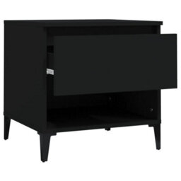 Vidaxl Side Tables 2 Pcs Black 50X46X50 Cm Engineered Wood - thumbnail 8