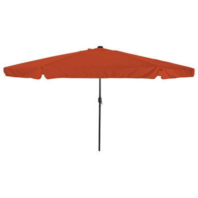 Berkfield Garden Parasol Red, Black 395 X 395 X 245 Cm Polyester, Steel - image 1