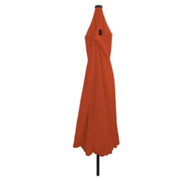 Berkfield Garden Parasol Red, Black 395 X 395 X 245 Cm Polyester, Steel - thumbnail 2
