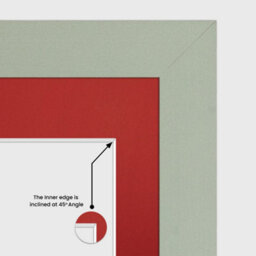 AK Frames 16X8 Green Modern Multi Photo Frame With Crimson Mount - Holds 3 Apertures (3X) 7X5 Photos - thumbnail 7