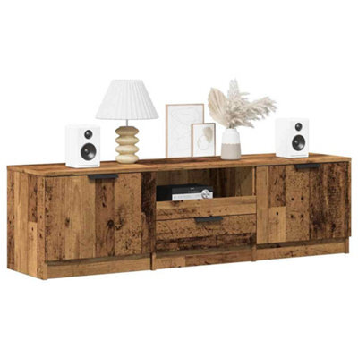 Berkfield Tv Cabinet Old Wood 140X35X40 Cm Engineered Wood - image 1