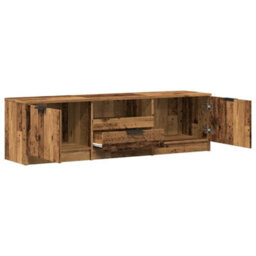 Berkfield Tv Cabinet Old Wood 140X35X40 Cm Engineered Wood - thumbnail 7