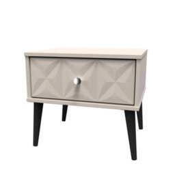 Toledo 1 Drawer Bedside In Kashmir Matt (Ready Assembled) - thumbnail 3