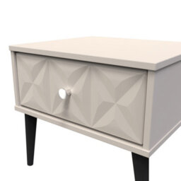 Toledo 1 Drawer Bedside In Kashmir Matt (Ready Assembled) - thumbnail 4