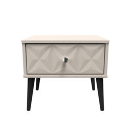 Toledo 1 Drawer Bedside In Kashmir Matt (Ready Assembled) - thumbnail 1