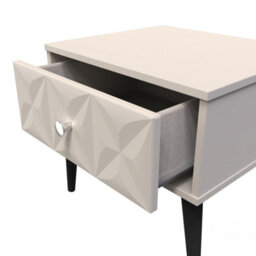 Toledo 1 Drawer Bedside In Kashmir Matt (Ready Assembled) - thumbnail 5