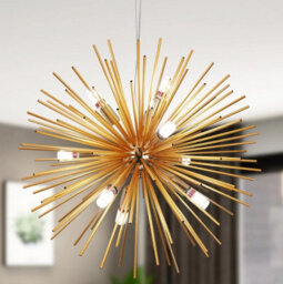 Chandelier Ceiling Light Chandelier 9Lights Sputnik Pendant Lights Gold - thumbnail 1