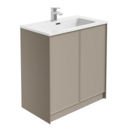 Plum&clay Jenner Light Grey Freestanding Vanity Unit & Basin Set (W)800mm (H)855mm - thumbnail 2