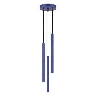Sollux Lighting Arche Steel Ultramarine 3 Lights Modern Pendant Lamps - image 1