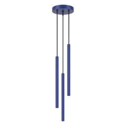 Sollux Lighting Arche Steel Ultramarine 3 Lights Modern Pendant Lamps - thumbnail 1