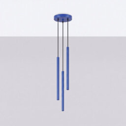 Sollux Lighting Arche Steel Ultramarine 3 Lights Modern Pendant Lamps - thumbnail 2