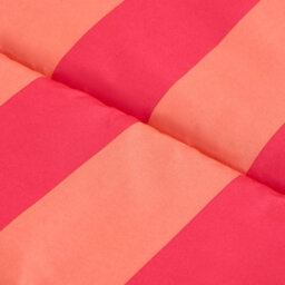 Ohs 2 X Stripe Garden Seat Pad Outdoor High Back Chair Cushion - Orange/pink - thumbnail 7