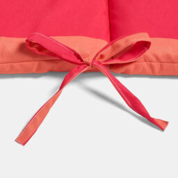 Ohs 2 X Stripe Garden Seat Pad Outdoor High Back Chair Cushion - Orange/pink - thumbnail 6