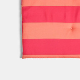 Ohs 2 X Stripe Garden Seat Pad Outdoor High Back Chair Cushion - Orange/pink - thumbnail 5