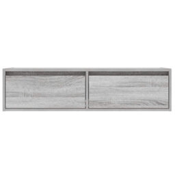 Berkfield Tv Cabinet With Led Lights Grey Sonoma 100X35.5X25 Cm - thumbnail 7