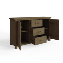 Fwstyle Large 2 Door 3 Drawer Solid Pine Sideboard - thumbnail 3