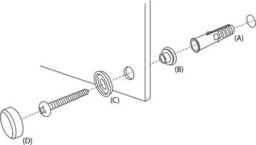 Deenz 40X50Cm Frameless Hd Quality Silver Drill Hole Mirror Bathroom With Fixings Hooks Hang 2 Way - thumbnail 2