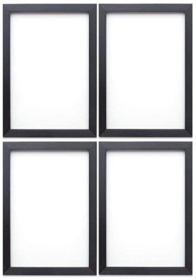 SuperGift.com Black A4 Photo Certificate Picture Frame Wall Hanging & Desk Mountable Plain Picture/photo/poster Frame 29.7 X 21Cm (4) - image 1