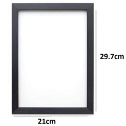 SuperGift.com Black A4 Photo Certificate Picture Frame Wall Hanging & Desk Mountable Plain Picture/photo/poster Frame 29.7 X 21Cm (4) - thumbnail 4