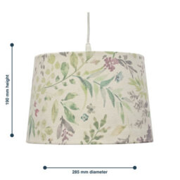 First Choice Lighting Voyage - Floral Print 28Cm Pendant Or Lamp Shade - thumbnail 5