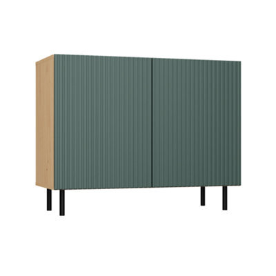 Kama 2 Door Sideboard Artisan Oak Green - image 1