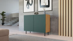 Kama 2 Door Sideboard Artisan Oak Green - thumbnail 5