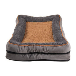 Thehotsale Grey Brown Anti-Slip Washable Pet Sleeping Bed (M Size),50X40X9Cm - thumbnail 5