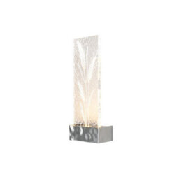Luminosa Lighting Luminosa Ornate Modern Integrated Led Wall Lamp Chrome 3000K 50Lm Acrylic Shade