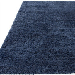 Blue Shaggy Modern Plain Easy To Clean Rug For Dining Room-120Cm X 170Cm - thumbnail 4