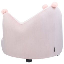 Wyld And Coco Crown-Shaped Velvet Armchair For Kids In Pastel Pink - W50 X D44 X H47Cm - thumbnail 6