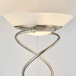 Luminosa Lighting Luminosa Monaco Mother And Child Floor Lamp Satin Chrome, Opal Glass, G9 - thumbnail 2