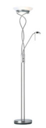 Luminosa Lighting Luminosa Monaco Mother And Child Floor Lamp Satin Chrome, Opal Glass, G9 - thumbnail 1