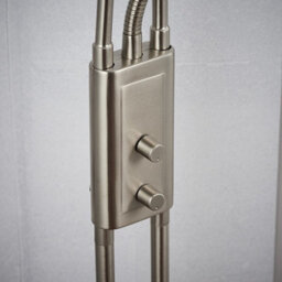 Luminosa Lighting Luminosa Monaco Mother And Child Floor Lamp Satin Chrome, Opal Glass, G9 - thumbnail 4