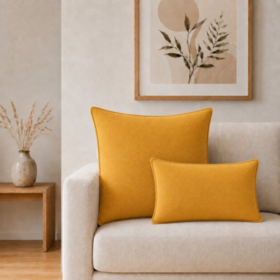 Marigold Loom Jumbo Cushion Cover 60X60Cm Handmade Cotton Cover - image 1