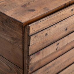 Julian Bowen Woburn 2 Door 3 Drawer Sideboard With Internal Shelf Storage, Rustic Pine Wood, Height: 80 X Width: 145 X Depth: 43Cm - thumbnail 9
