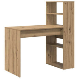 Walplus Desk With Shelf Artisan Oak 113 X 54 X 120 Cm Engineered Wood - thumbnail 2