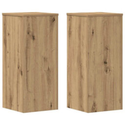 Walplus Plant Stands 2 Pcs Artisan Oak 30X30X70 Cm Engineered Wood - thumbnail 2