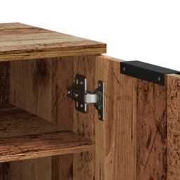 Berkfield Shoe Cabinet Old Wood 59X35X70 Cm Engineered Wood - thumbnail 8