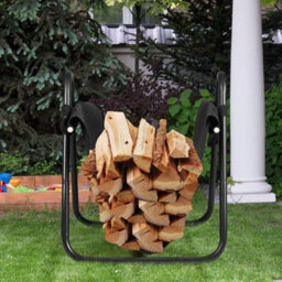 Gainoom Firewood Storage Holder Sturdy Firewood Log Holder With Canvas Tote Carrier - thumbnail 5