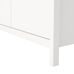 Madrid Modern Matt White Tall Wardrobe (H)1990mm (W)1023mm (D)584mm - thumbnail 5