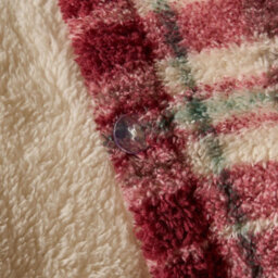 OHS Teddy Fleece Duvet Cover Set Pillowcase Bedding Check, Red - Double - thumbnail 5