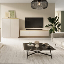 Arte  Elegant Beige Royal Tv Cabinet H42Cm W182Cm D39Cm - Versatile Media Storage - thumbnail 5