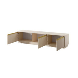 Arte  Elegant Beige Royal Tv Cabinet H42Cm W182Cm D39Cm - Versatile Media Storage - thumbnail 2